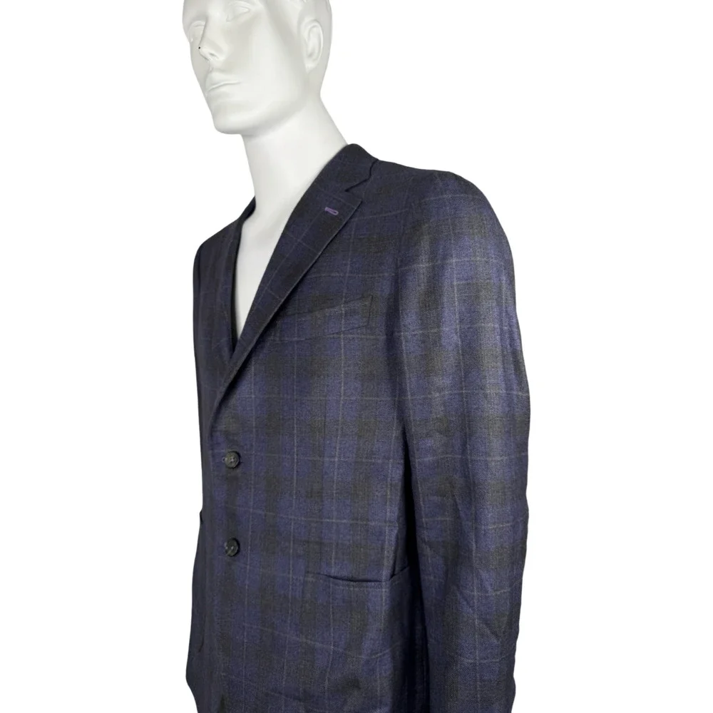 Scott McClelland for Isaia Men's Plaid Wool Sport Coat Sz. 45R